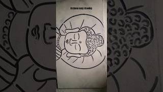 How To Draw Buddha Easy Drawing Step By Step #shots #shortvideo #youtubeshorts #buddha