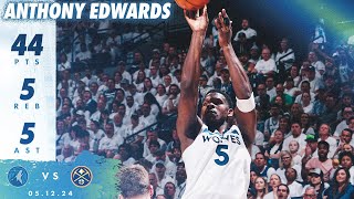 Anthony Edwards Drops 44 Points In Game 4 vs. Nuggets | 05.12.24
