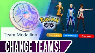 HOW TO CHANGE TEAMS IN POKEMON GO! Using the All New Team Medallion Item to Switch Teams screenshot 4