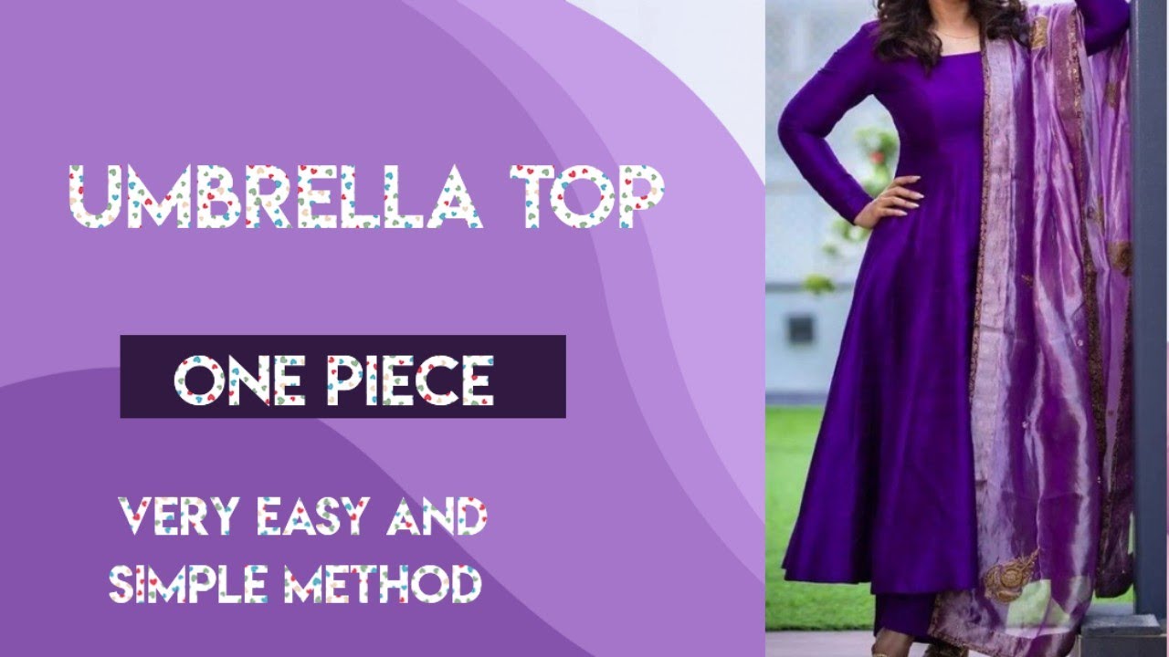 One piece umbrella cut kurti cutting kurti cutting & stitching Step