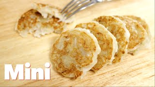 Chewy Banana Coconut Pancakes (mini) Coconut Pancakes Coconuts Assembly Line
