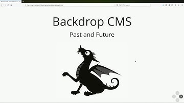 Backdrop CMS: past and future