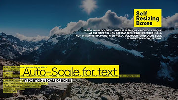 Self Resizing Big Titles II | After Effects Template | VideoHive 24783048