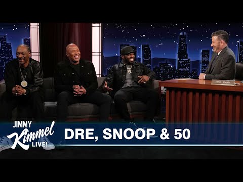 Jimmy Kimmel Interviews Dr. Dre, Snoop Dogg &Amp; Curtis “50 Cent” Jackson