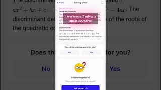 App that gives the right answer to my exam #homeworkhelp #mathsolver #studytips