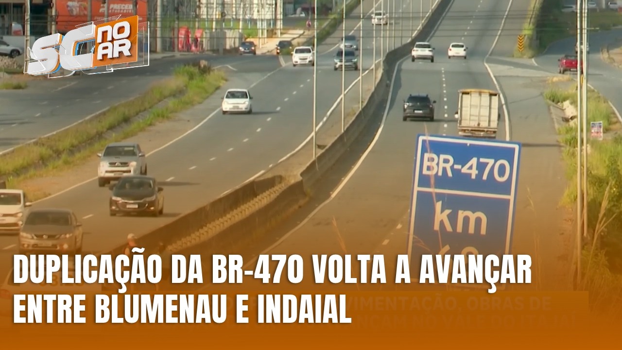 Obras da BR-470 retomam movimentação após meses de pouca atividade