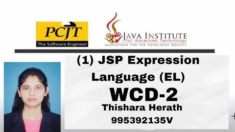 JSP Expression Language (EL)