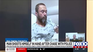 Tennessee man shoots himself in hand after chase in Baldwin County, police say