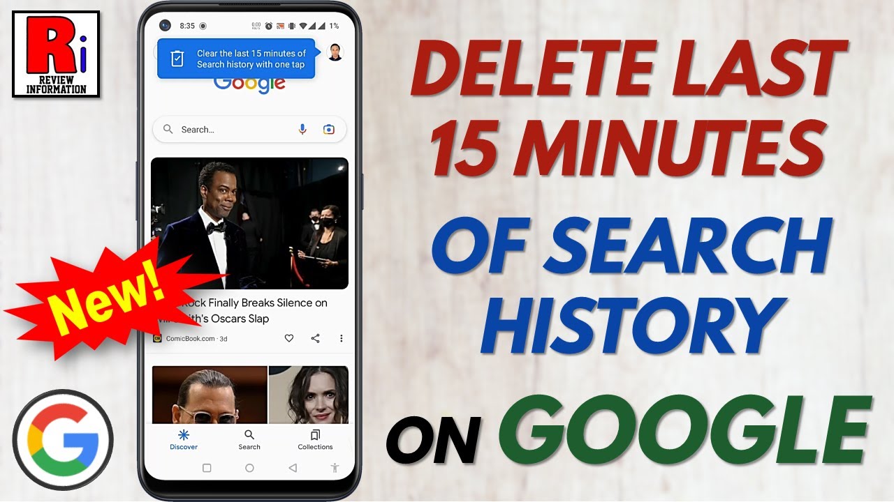 How to Delete Last 15 Minutes of Search History on Google Android App ...