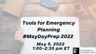 C2C Care #MayDayPrep 2022 Tools for Emergency Planning