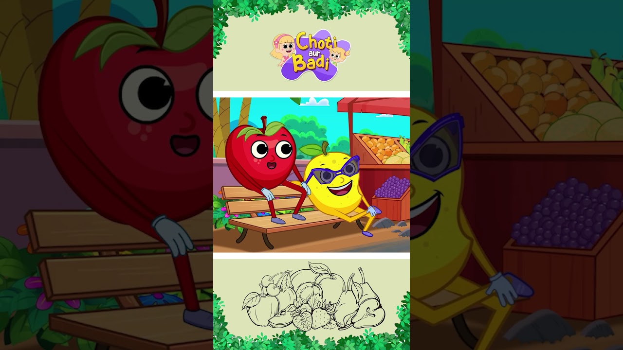 चलो फल लेने बाजार! 🍇 Phalon Ka Bazaar Song 