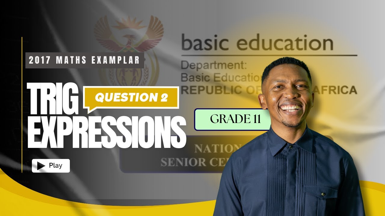 How to Solve Trig Expressions Using the Cartesian Plane | Grade 11 Tech Maths | Mlungisi Nkosi