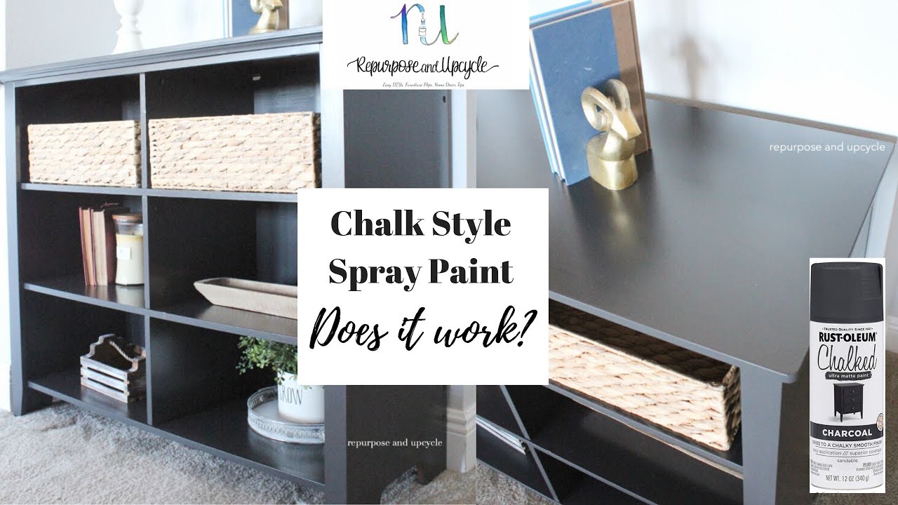 Chalky Spray Paint Bookcase Makeover, Can You Spray Paint Shelves