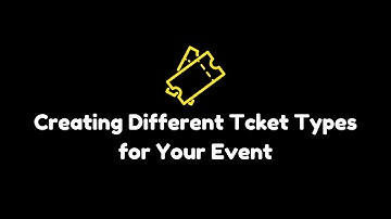 Creating different ticket types for your event in Sticky Tickets