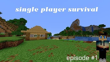 java 1.21.10 Single player survival: episode #1 and the journey begins