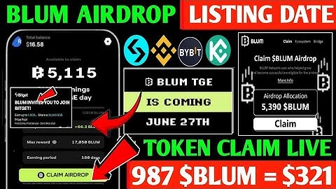 Blum Withdraw Process | Blum Airdrop Listing Date | Blum Price Update | Blum Airdrop