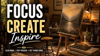 Deep Focus & Study 🎨 Relaxing Art Studio Ambience | Music for Concentration