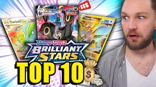 TOP 10 most VALUABLE Pokemon Cards from Brilliant Stars!