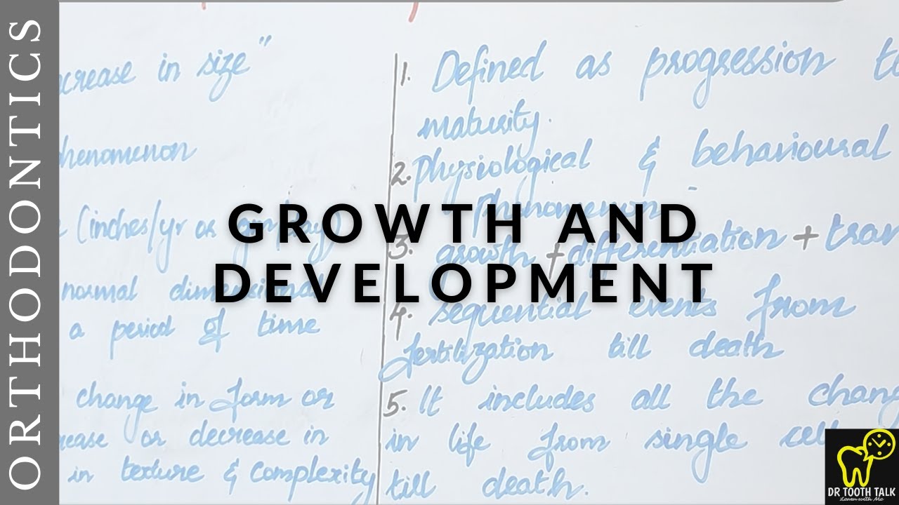 Growth and Development-Orthodontics - YouTube