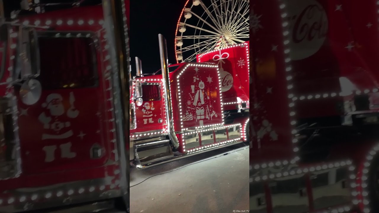 Christmas Coca Cola truck in Dublin
