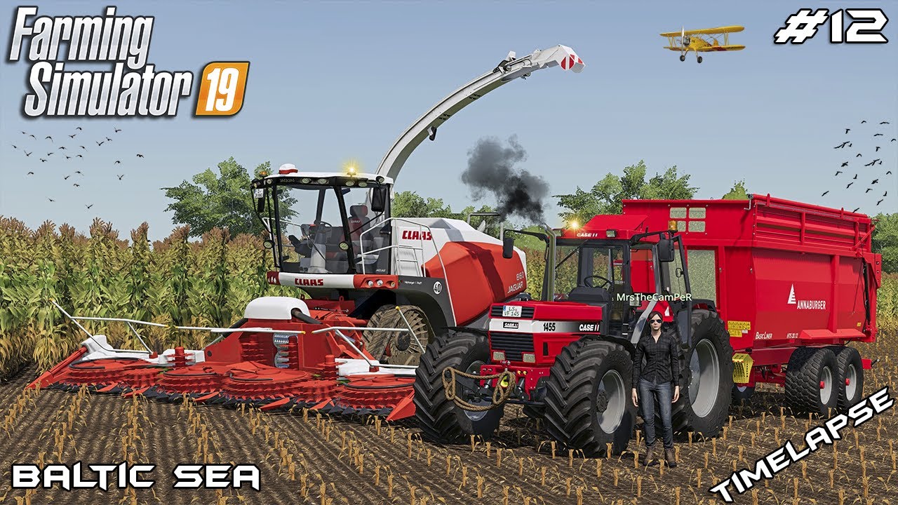 Сбор кукурузного силоса с MrsTheCamPeR | Животные на Балтике | Farming Simulator 19 | Эпизод 12