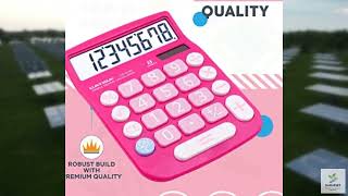 Review - CATIGA Desktop Calculator 8 Digit with Solar Power and Easy to Read LCD Display,