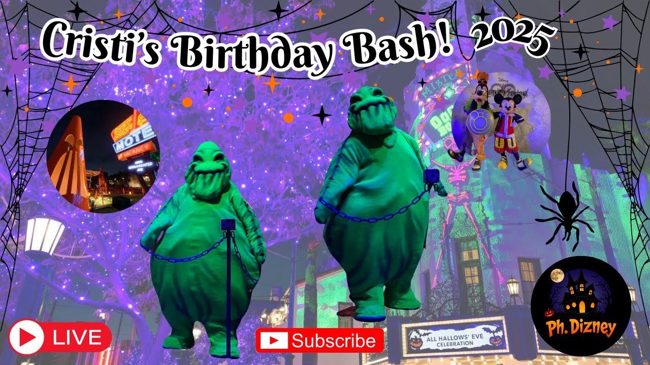 🔴 LIVE: Birthday Celebration at Oogie Boogie Bash! 👻🎃08.26.2025 
