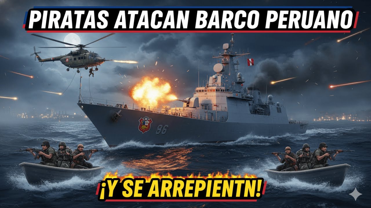 Piratas Atacan Buque Peruano y se Arrepienten en Segundos | Marina de Guerra del Perú