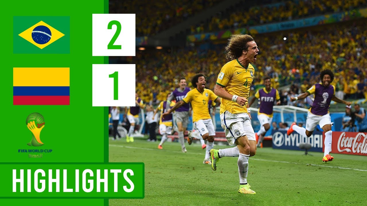 Бразилия против Колумбии 2-1 Чемпионат мира 2014 ● Все голы и лучшие моменты (04/07/2014)