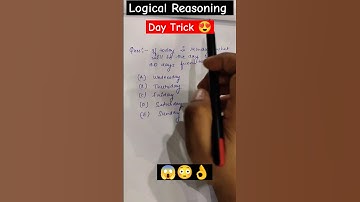 Logical Reasoning | Day Trick | Reasoning #reasoning #shorts #short #youtubeshorts #ytshorts #maths