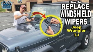 How To Replace Windshield Wipers - Jeep Wrangler TJ (Andy's Garage: Episode  - 187) - YouTube