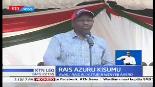 Rais Uhuru na Kiongozi wa ODM Raila wazuru Kisumu, wasisitiza ummoja nchini