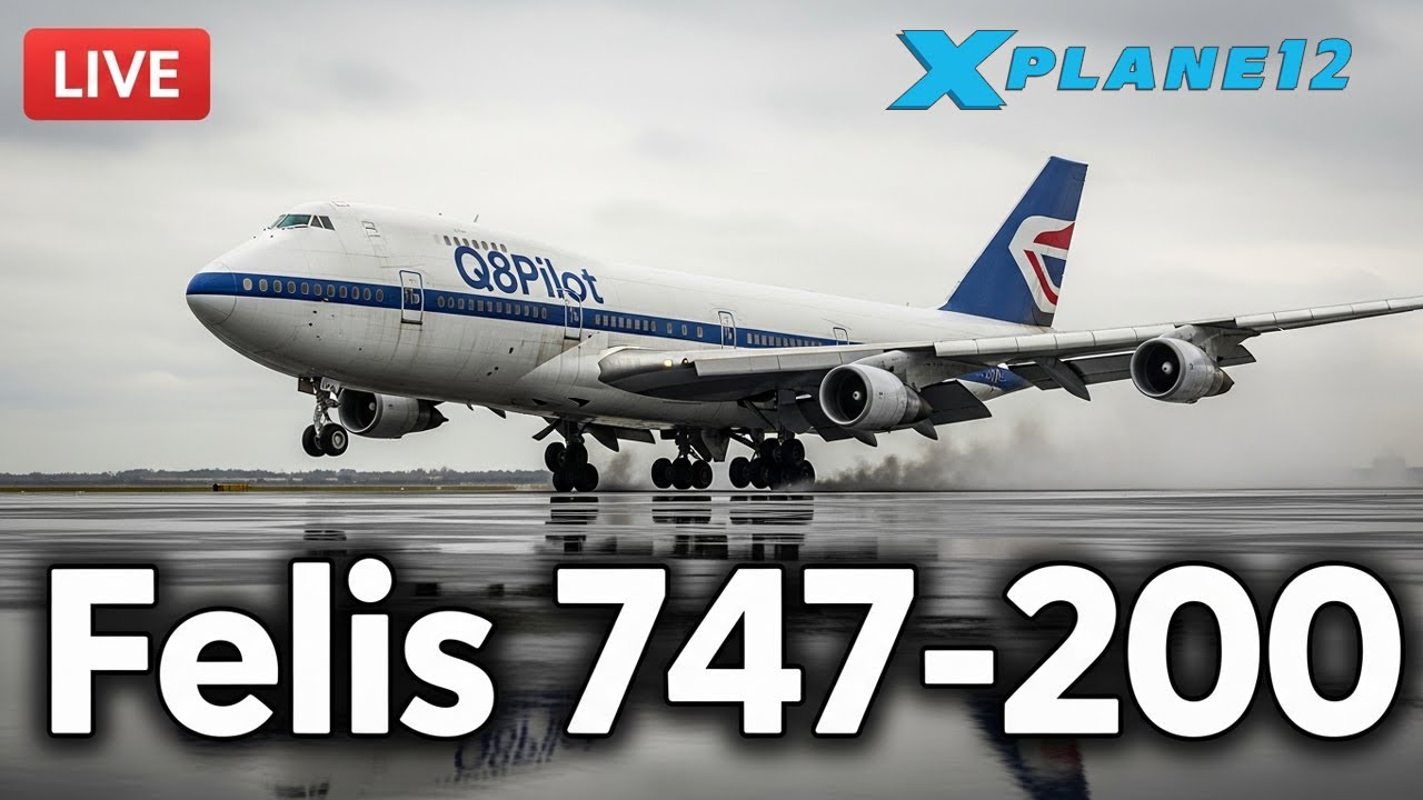 Flying the Felis Boeing 747-200 in X-Plane 12