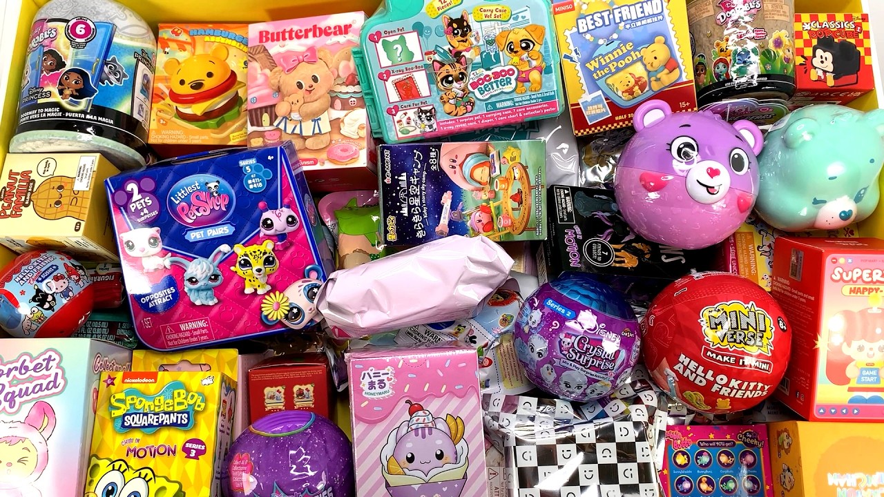 An hour of mystery bags ASMR NO TALKING Relaxing Unboxing Sounds