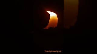Datos Amazing Eclipse Melts Into the Horizon! Captured with my Solar Telescope #solareclipse #sun #space Noticias