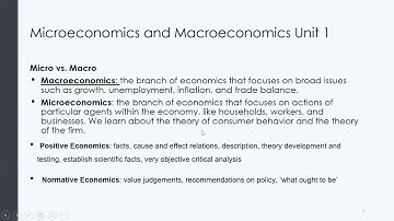 Microeconomics (Economics 1A) Lecture 1