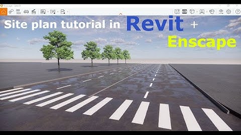 Revit+Enscape - site design - sidewalk,curb,road- tutoriral