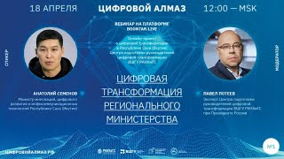 Цифровая трансформация регионального министерства