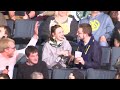 Girl proposes to boyfriend during Kiss Cam