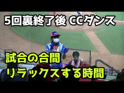 【現地撮影映像】5回裏終了後のCCダンスタイム。試合の合間、ちょっと息抜きできる時間です。ビールの売り子さんのダンスにも癒される。　2023年9月1日　vs 中日戦