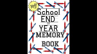 End of the year memory book keepsake great for Preschool-2nd grades 35 pages PDF Perfect gift
