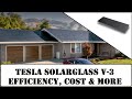 Tesla Solarglass V3 Efficiency Revealed