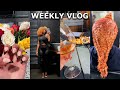 WEEKLY VLOG I&#39;M BACK | Salon Visit , Dyeing My Hair Blonde, Quick Portland Trip + Skincare Haul