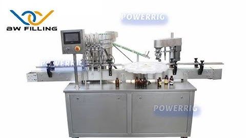 Syrup Filling Capping Machine: One minute to show you how does machine fill and cap automatically