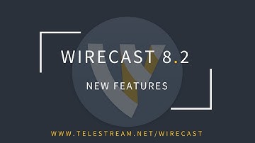 Wirecast 8.2 New Features
