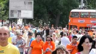 Kharkiv mensen. Holland Euro 2012 fans