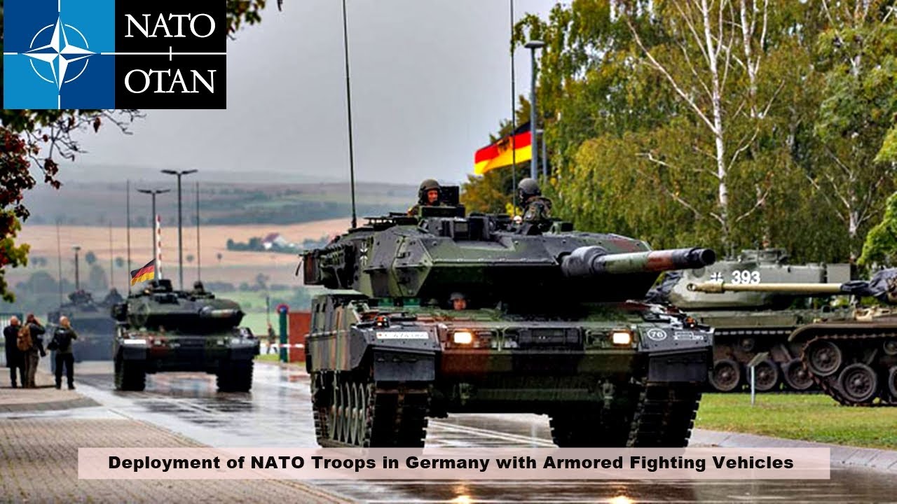 Deployment of NATO Troops in Germany with Armored Fighting Vehicles