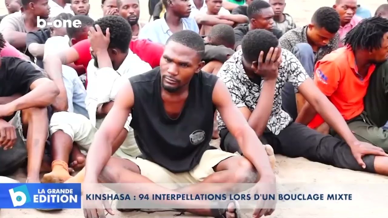 Kinshasa : 94 présumés criminels arrêtés