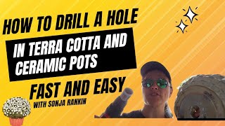 How to Drill Drainage Holes in Terracotta and Ceramic Pots  (Without Cracking Them!)
