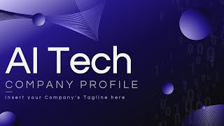 AI Tech Company Profile PowerPoint and Google Slides Template